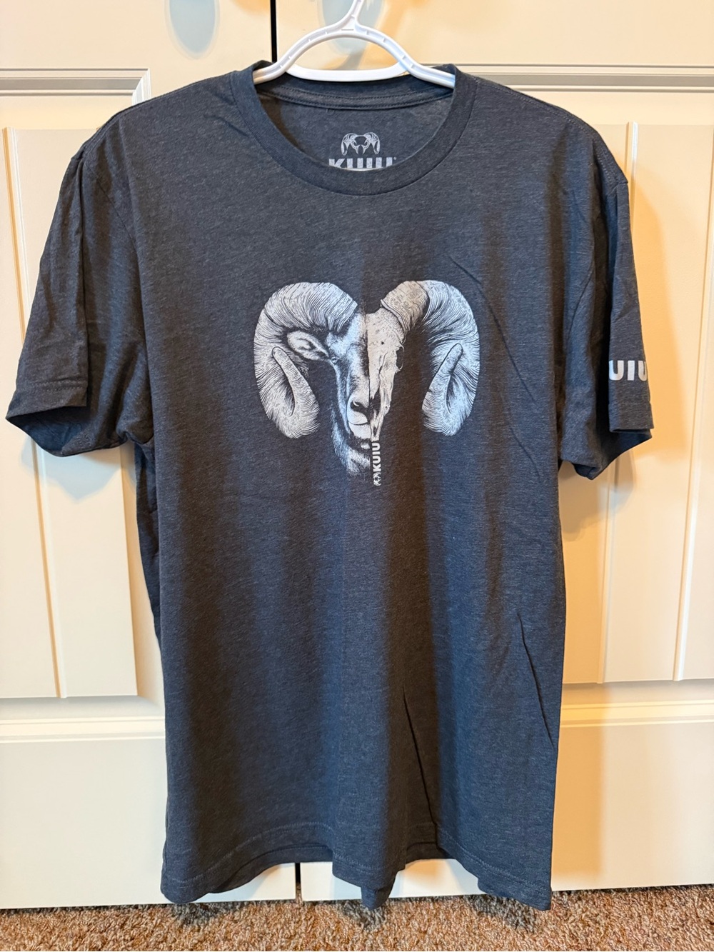 KUIU Charcoal Ram Skull Graphic Short Sleeve Tee